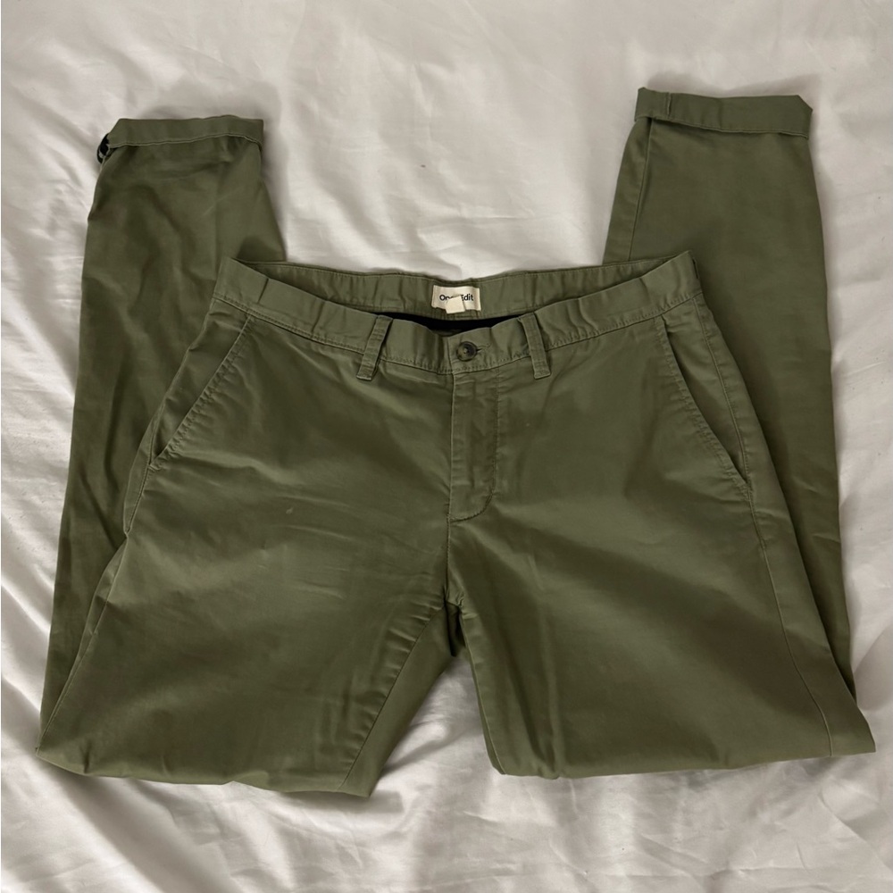 Classic Olive Chinos for Men